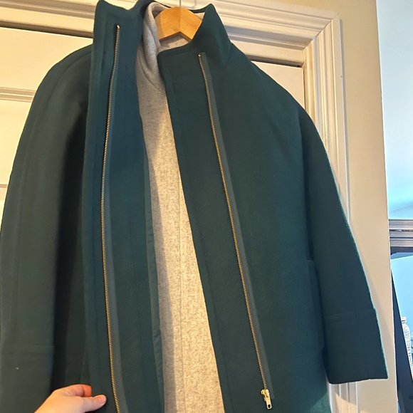 J. Crew Factory Jackets & Blazers - City Coat - Jcrew Forest Green